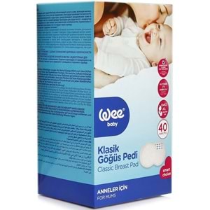 Wee Baby Klasik Göğüs Pedi (40 Lı) 80 Adet (2Pk*40)