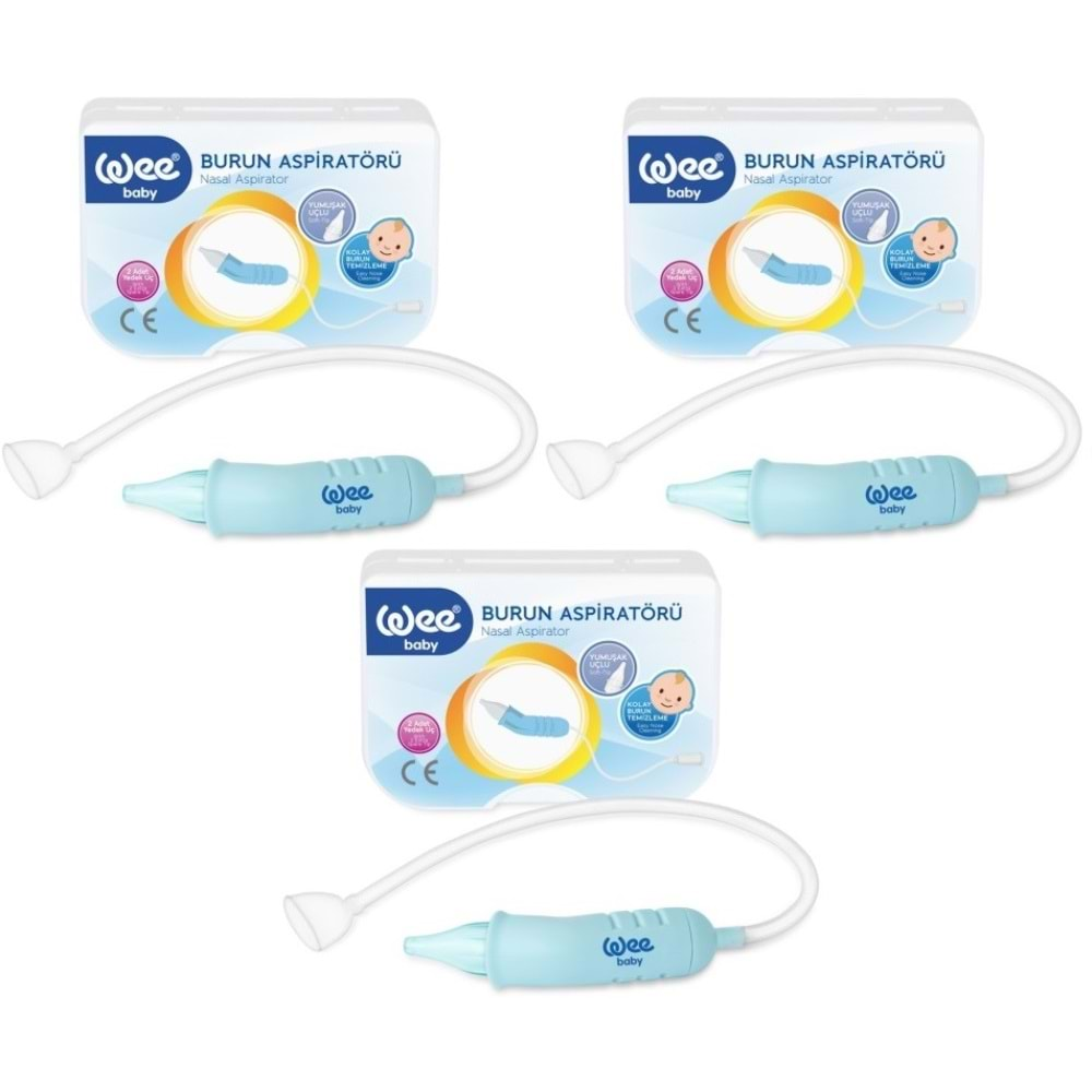 Wee Baby Burun Aspiratörü Nasal (Yeni Saklama Kabı Kutulu) (3 Lü Set)