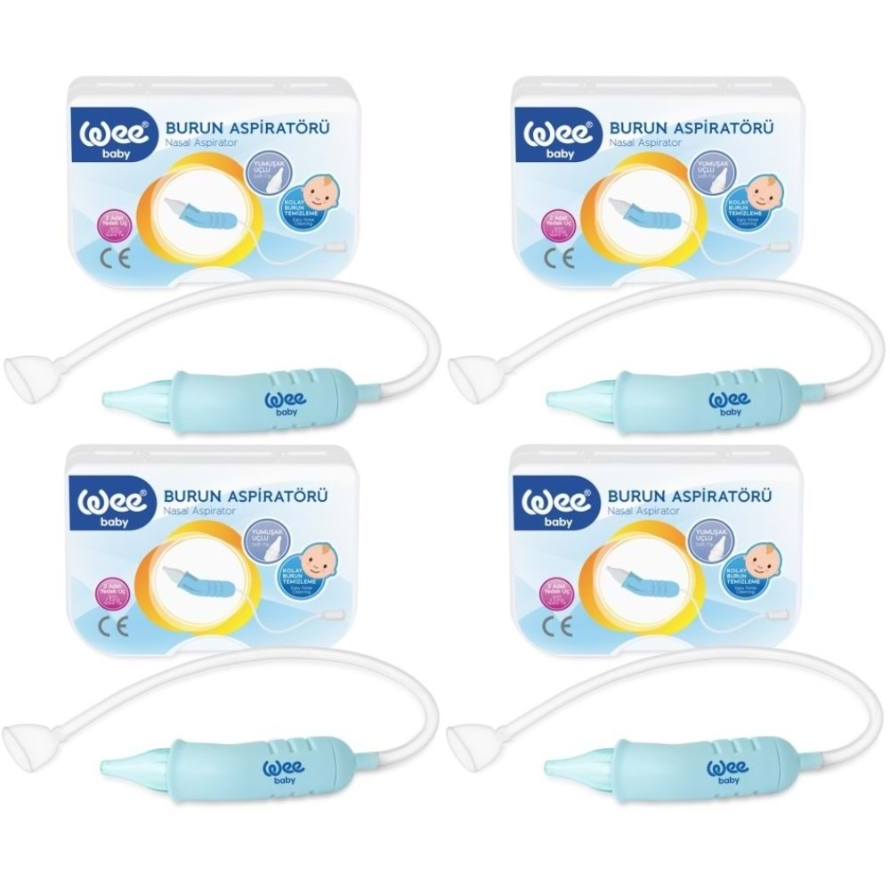 Wee Baby Burun Aspiratörü Nasal (Yeni Saklama Kabı Kutulu) (4 Lü Set)