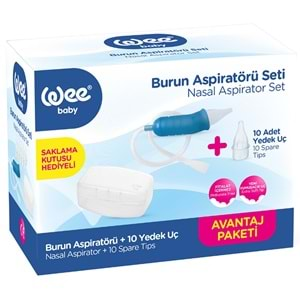 Wee Baby Burun Aspiratörü Seti Şeffaf (WEE945) (4 Lü Set)