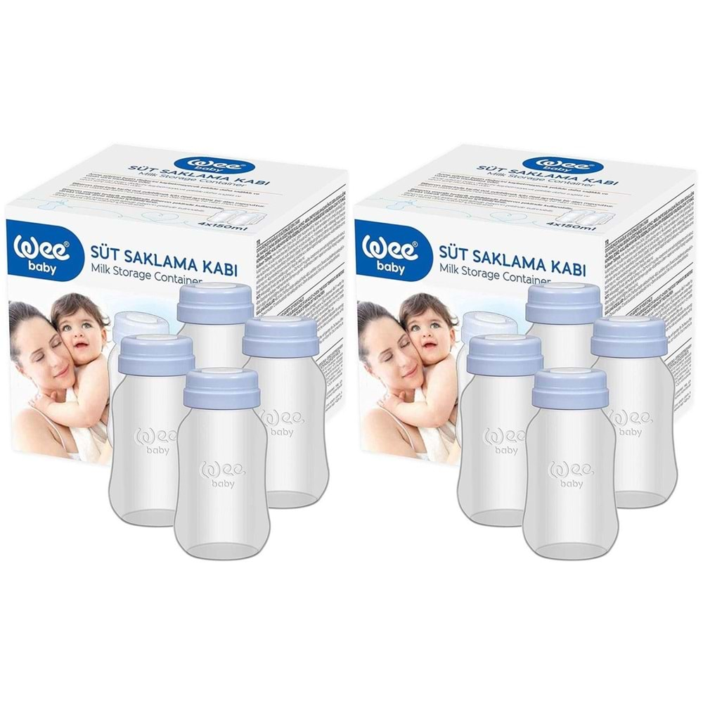 Wee Baby Süt Saklama Kabı (8 Li Set) (Kod:126) (2PK*4)