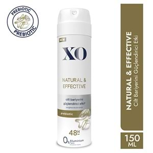 XO Deodorant 150ML Women-Kadın Natural & Effective (3 Lü Set)