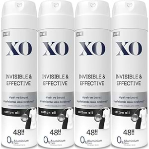 XO Deodorant 150ML Women-Kadın Invisible & Effective (4 Lü Set)