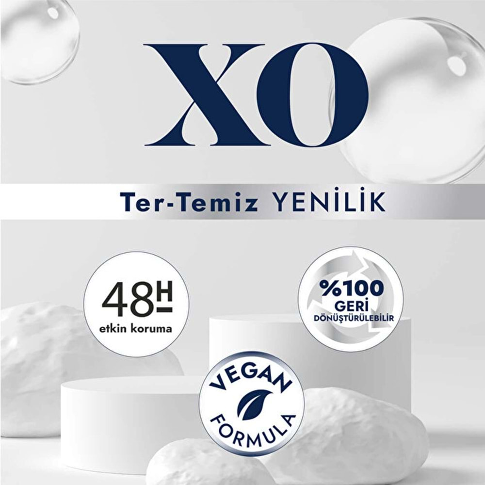 XO Deodorant 150ML Women-Kadın Invisible & Effective (6 Lı Set)