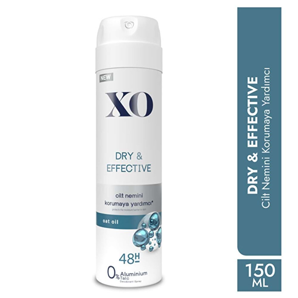 XO Deodorant 150ML Women-Kadın Dry & Effective (4 Lü Set)