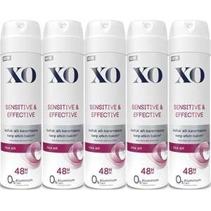 XO Deodorant 150ML Women-Kadın Sensitive & Effective (5 Li Set)