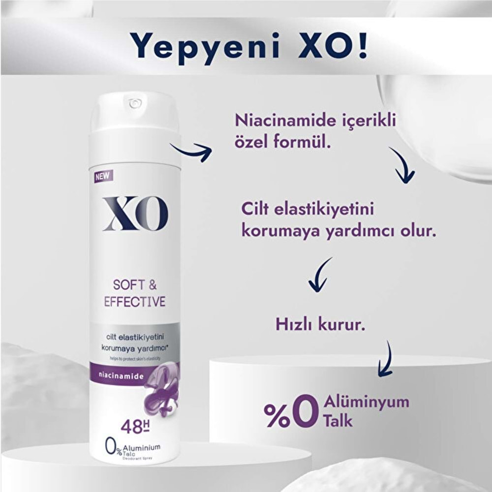 XO Deodorant 150ML Women-Kadın Soft & Effective (5 Li Set)