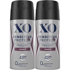 XO Deodorant 150ML Men-Erkek Sensitive & Protect (2 Li Set)