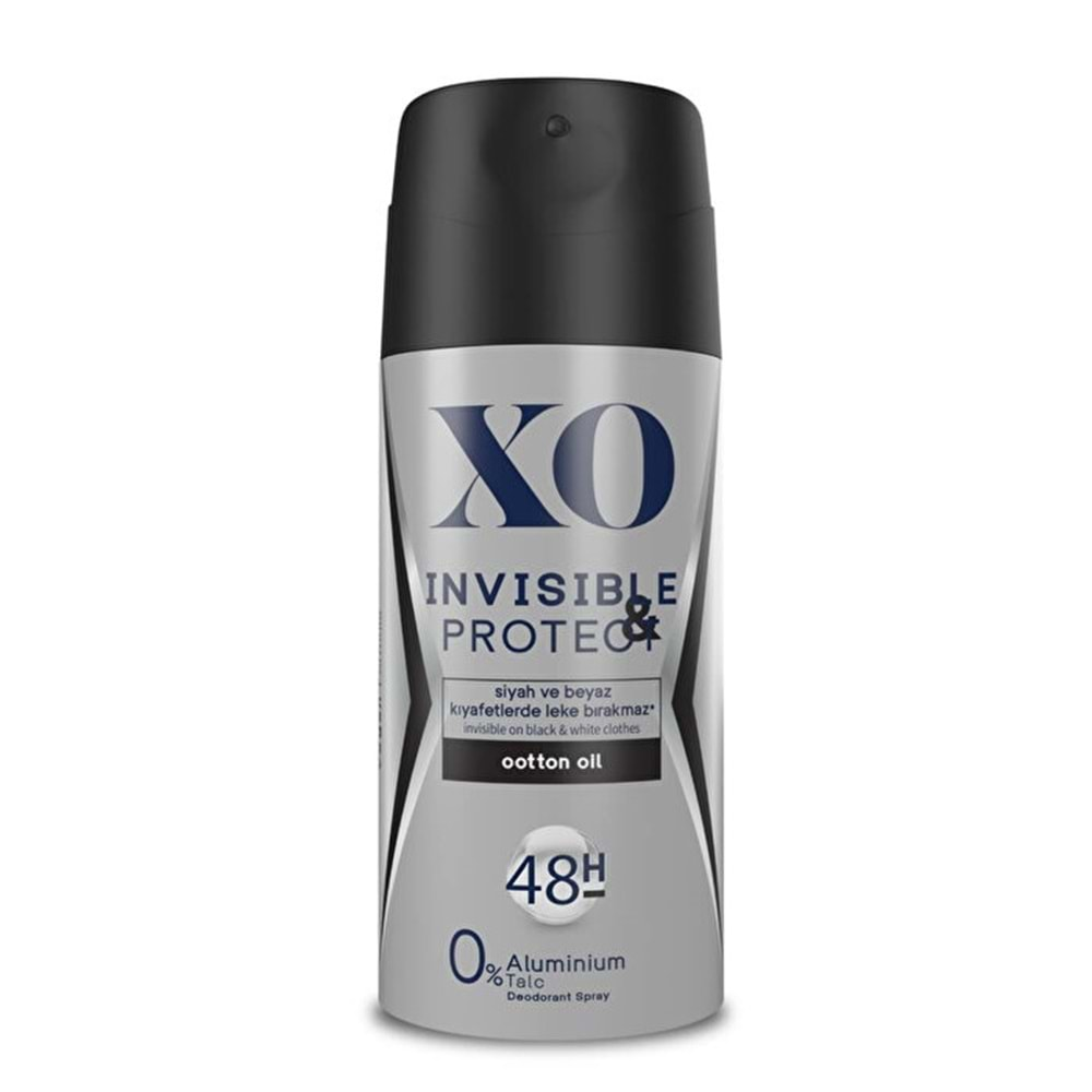 XO Deodorant 150ML Men-Erkek Invisible & Protect (2 Li Set)