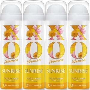 XO Deodorant 150ML Women-Kadın Sunrise (4 Lü Set)