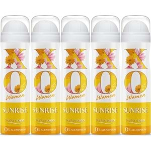 XO Deodorant 150ML Women-Kadın Sunrise (5 Li Set)