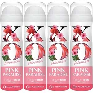 XO Deodorant 150ML Women-Kadın Pink Paradise (4 Lü Set)