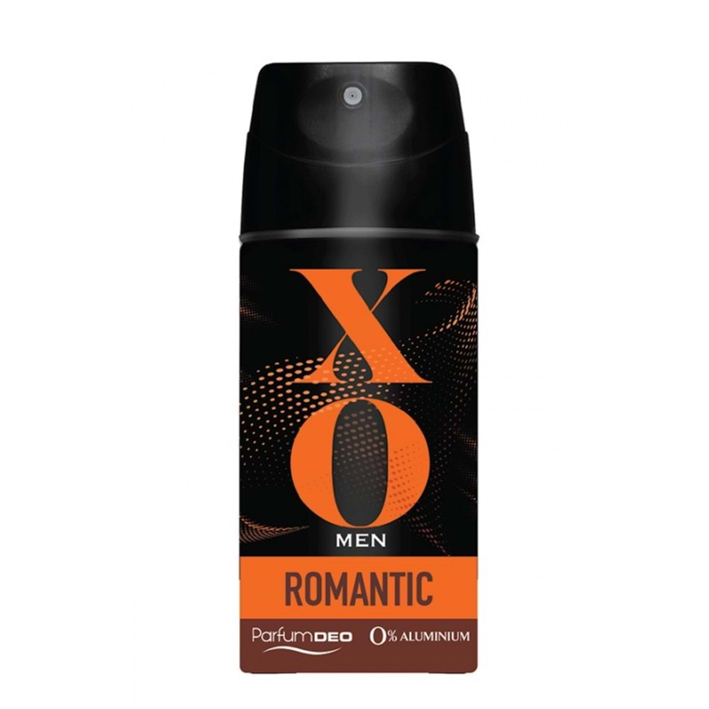 XO Deodorant 150ML Men-Erkek Romantıc (4 Lü Set)