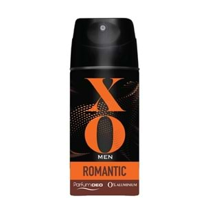 XO Deodorant 150ML Men-Erkek Romantıc (4 Lü Set)