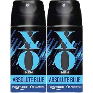 XO Deodorant 150ML Men-Erkek Absolute Blue (2 Li Set)